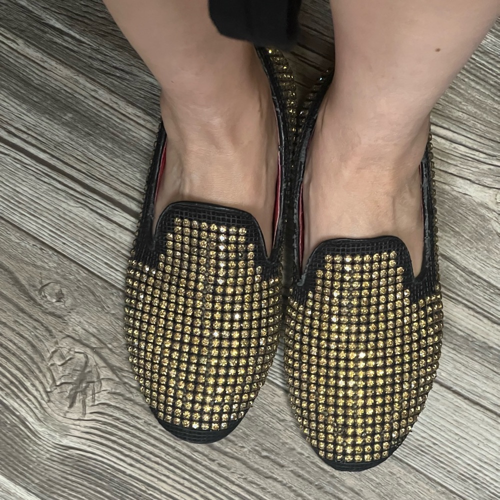 Miu miu gold shoe